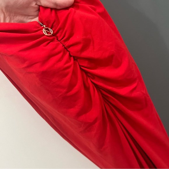 NWT Nookie Maxi Dress Red Illegal Gown Halter Sleeveless size S - Picture 9 of 11